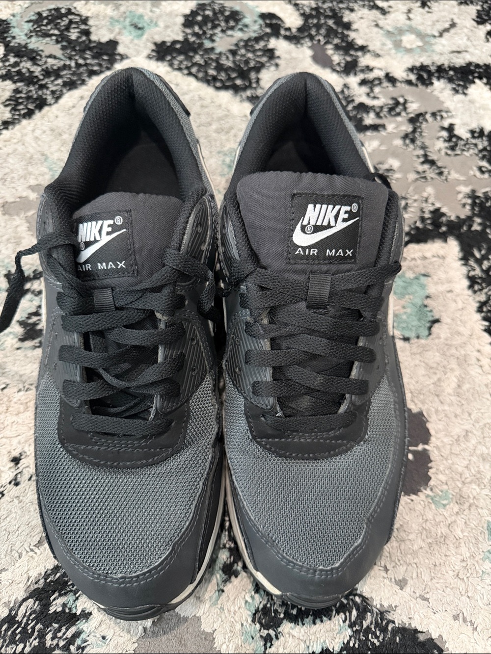 Nike Air Max Men's Black and Gray Casual Sneakers